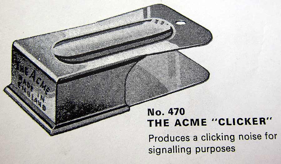 Original Acme Clicker Catalogue picture
